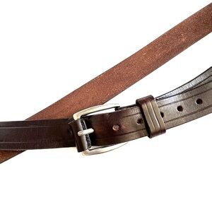 Duluth Trading Men's Heavy Duty Leather Belt 80316, Brown Size 50, Made In USA